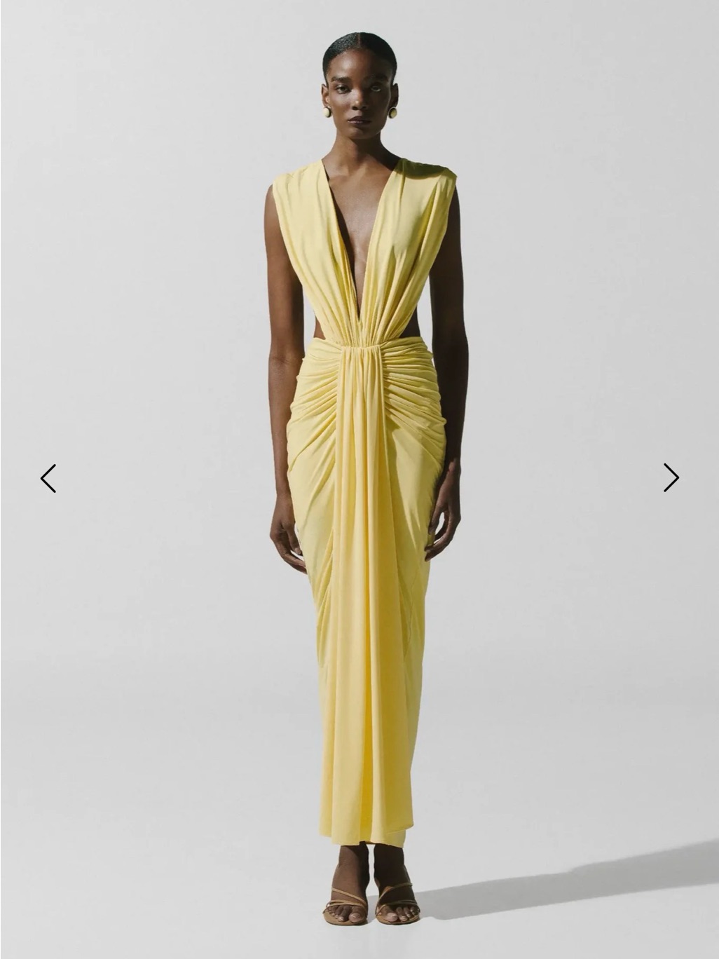 Baobab Pia Maxi Dress In Butter Yellow